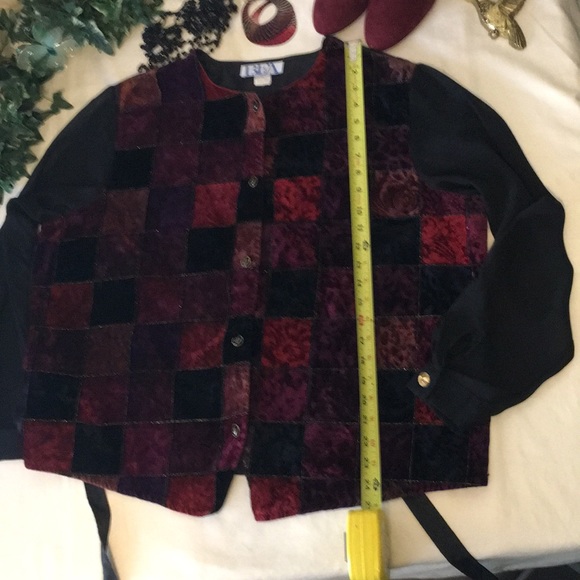 BFA Classics Patchwork Sheer Sleeve Blouse - Picture 5 of 8